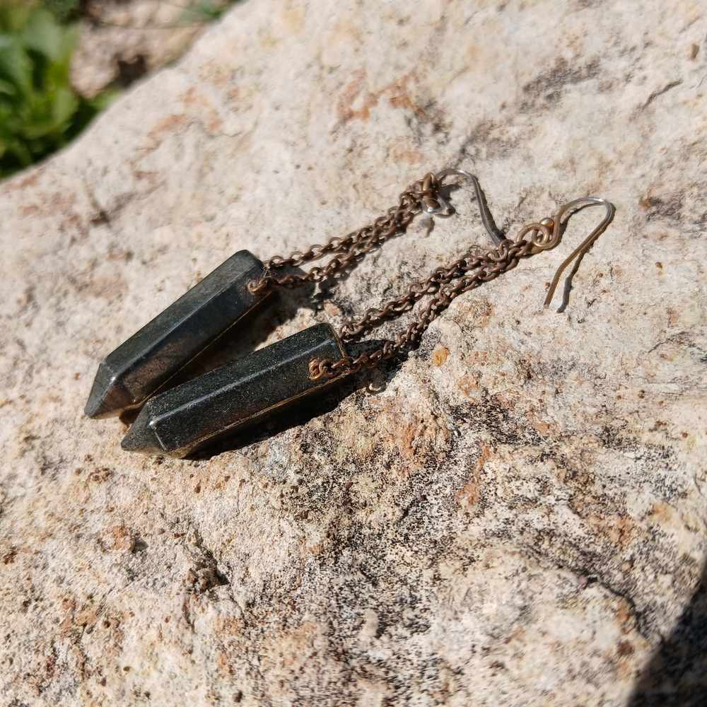 Pyrite Artisan Earrings